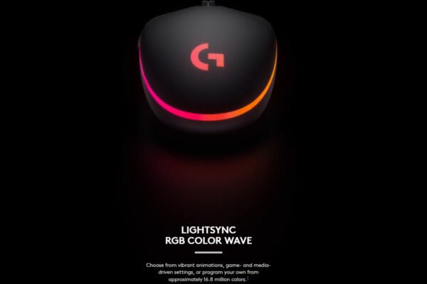 Logitech G102 Light Sync Gaming Wired Mouse | Gaming Grade Sensor | 8k DPI | Light Weight Mouse - Black / White - Image 2